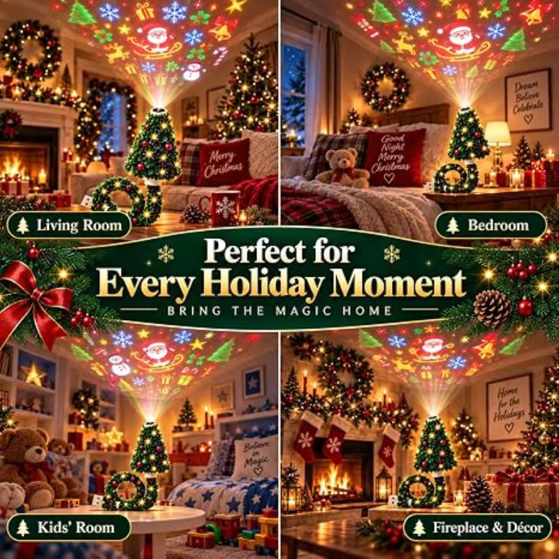 Christmas Projector Night Light β 6 Holiday Patterns