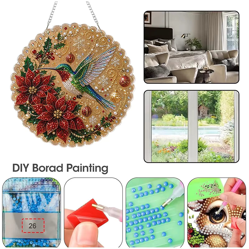 DIY Christmas 3D Diamond Suncatcher Kit