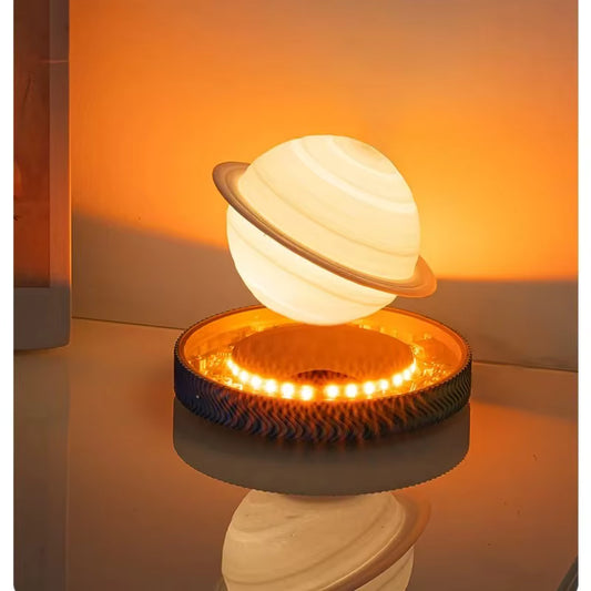 Levitating Saturn™ Lamp – Magnetic Floating Planet Desk Light