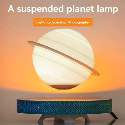 Levitating Saturn™ Lamp – Magnetic Floating Planet Desk Light