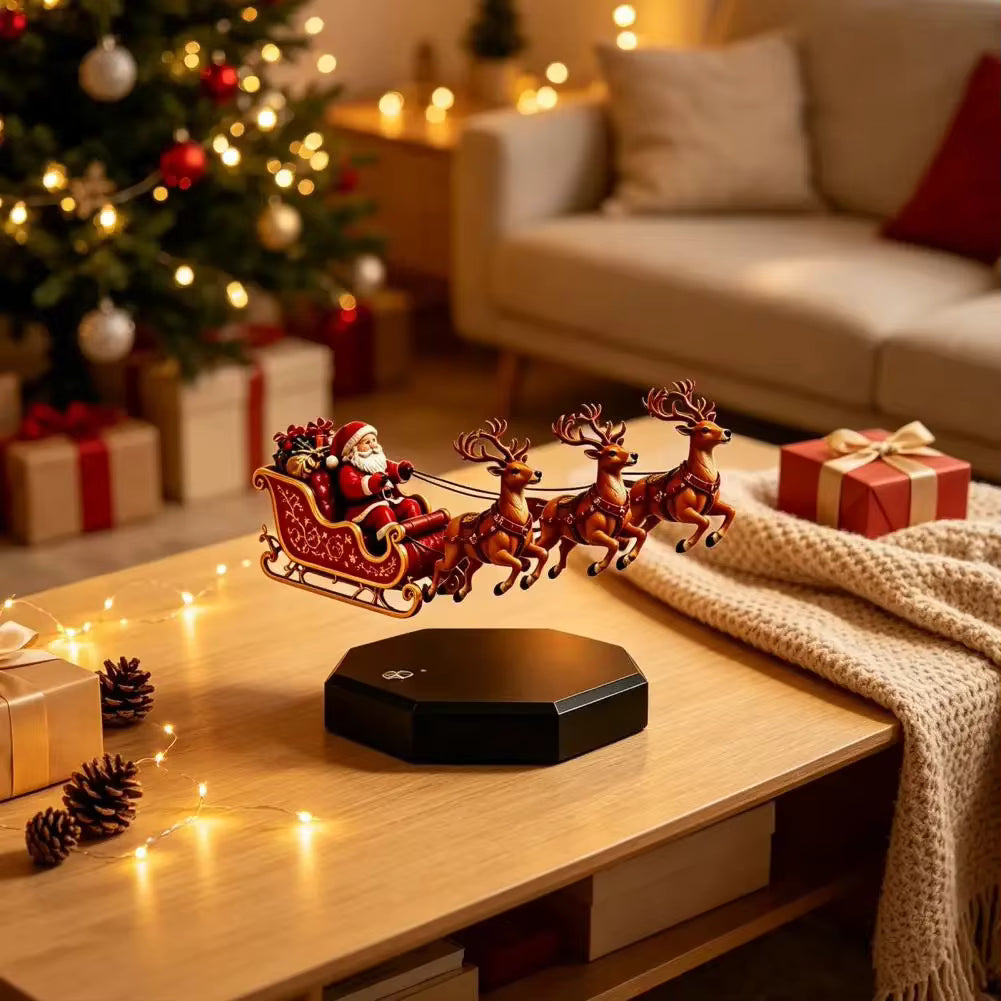 Magnetic Levitation Santa Sleigh – Floating Christmas Decoration