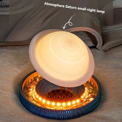 Levitating Saturn™ Lamp – Magnetic Floating Planet Desk Light