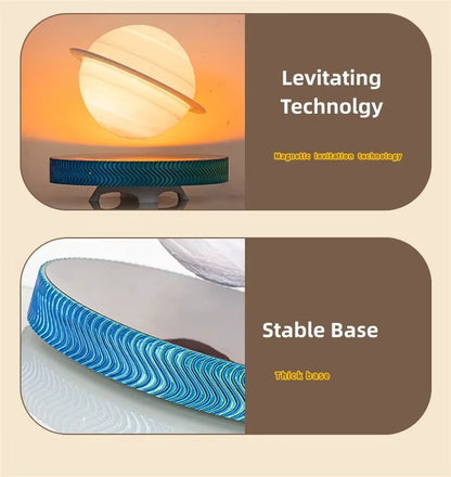 Levitating Saturn™ Lamp – Magnetic Floating Planet Desk Light