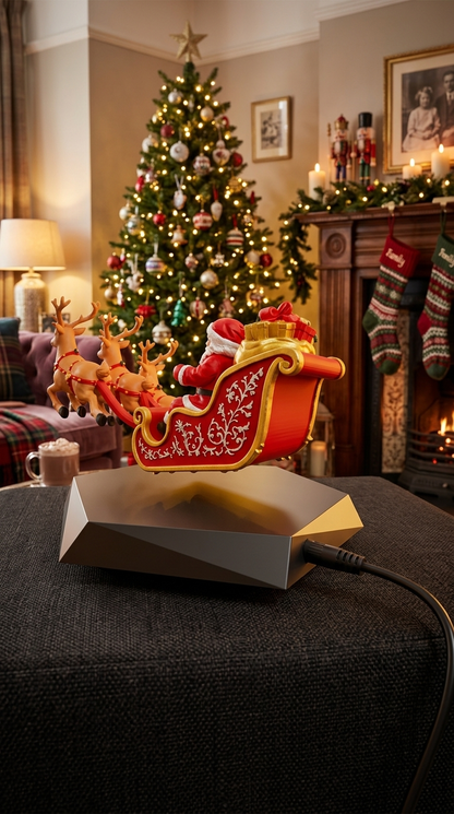 Magnetic Levitation Santa Sleigh – Floating Christmas Decoration