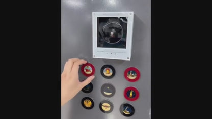 Christmas Mini Vinyl Player with 9 NFC Music Discs